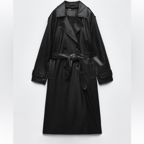 Zara faux leather trench - Picture 5 of 10
